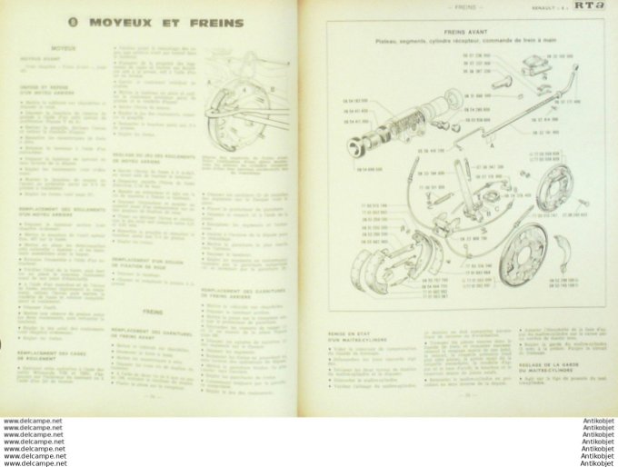 Revue Technique Automobile Renault 6 type R 1180  #276