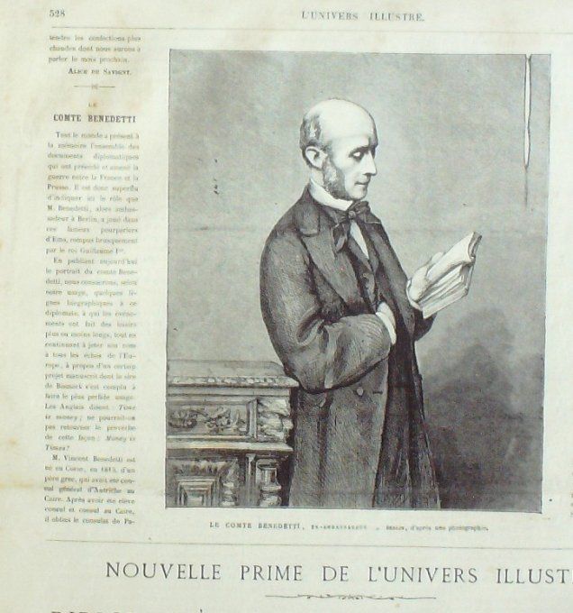 L'Univers illustré 1870 # 813 Thionville (57) Strasbourg (67) Allemagne Trèves Sarrebruck 