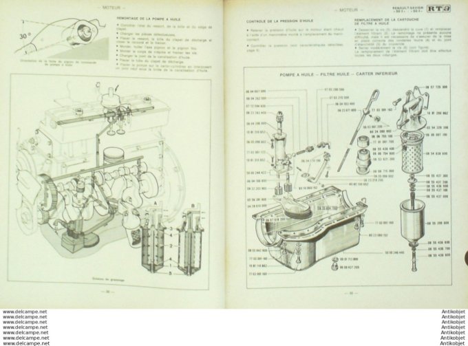 Revue Technique Automobile Renault Saviem SG2 SG4 Simca 1200 S Peugeot 404  #290