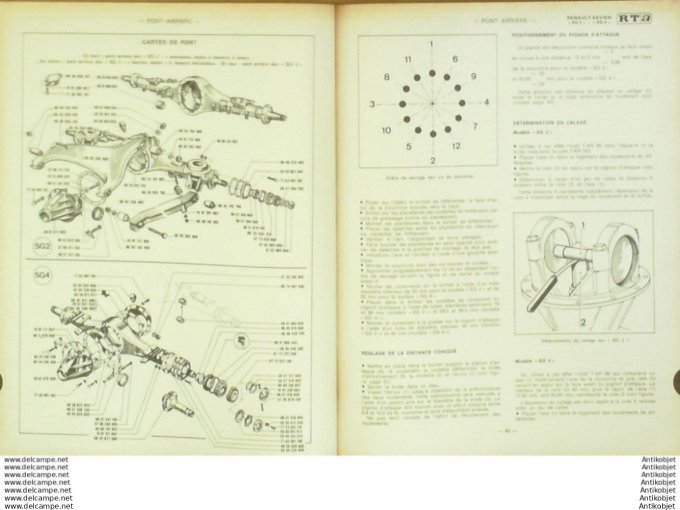 Revue Technique Automobile Renault Saviem SG2 SG4 Simca 1200 S Peugeot 404  #290