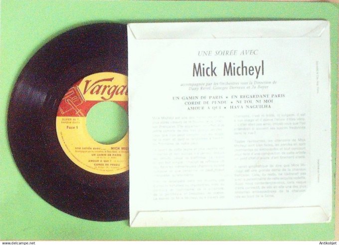 Micheyl Mick 45T EP Un gamin de Paris 1957