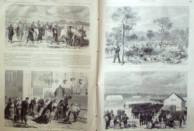 L'Univers illustré 1870 # 817 Suisse Rigi Courcelles (80) Strasbourg (67) Vincennes (94)