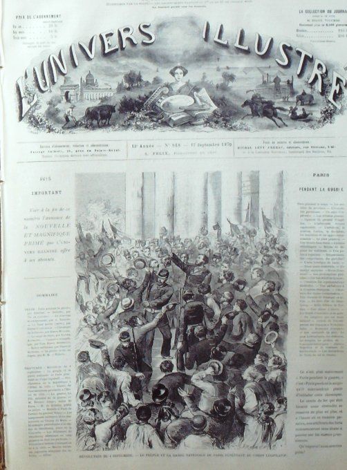 L'Univers illustré 1870 # 818 Strasbourg (67) Volontaires Bretons tir à la cible