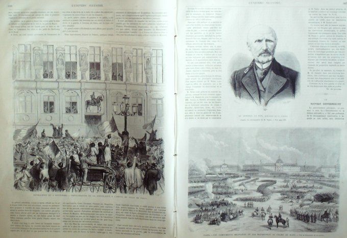 L'Univers illustré 1870 # 818 Strasbourg (67) Volontaires Bretons tir à la cible