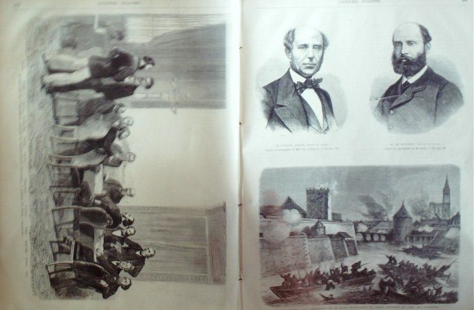 L'Univers illustré 1870 # 818 Strasbourg (67) Volontaires Bretons tir à la cible