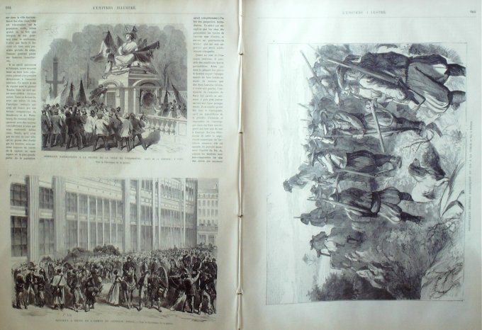 L'Univers illustré 1870 # 818 Strasbourg (67) Volontaires Bretons tir à la cible