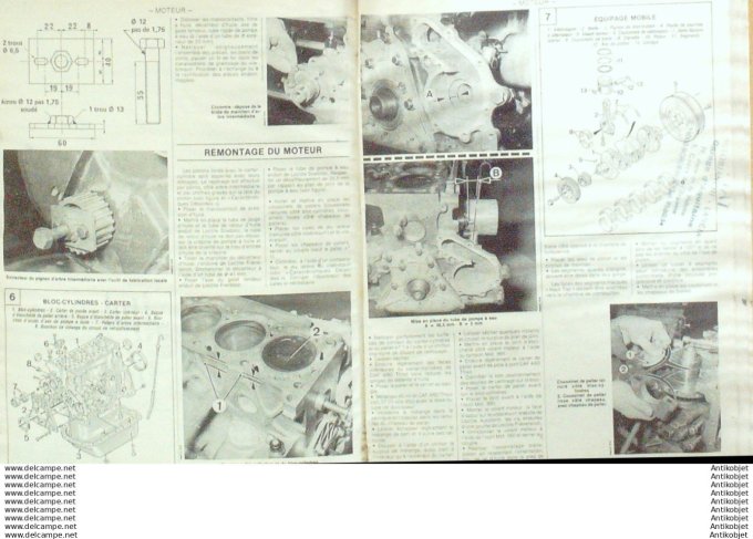 Revue Technique Automobile Renault 5 Citroën Dyane Méhari  #480
