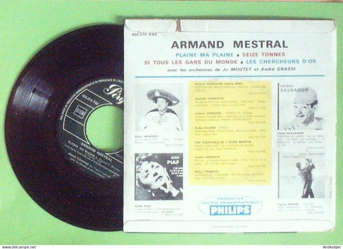 Mestral Armand 45T EP Plaine ma plaine 1965