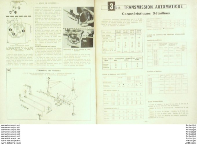 Revue Technique Automobile Mercedes W123 200 à 300 Renault 12  #400