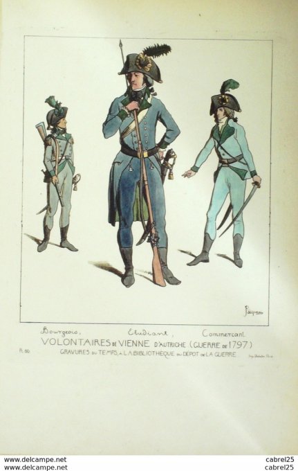 Autriche Vienne Bourgeois Commerçant étudiant en 1797