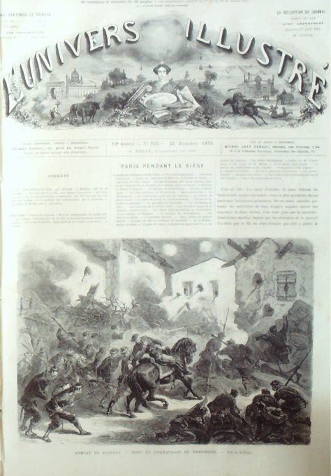 L'Univers illustré 1870 # 823 Bagneux (92) Le Creusot (71) Etbs métallurgiques