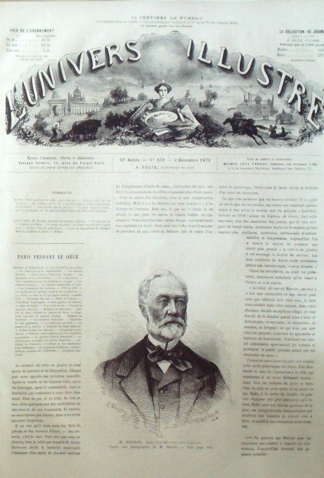 L'Univers illustré 1870 # 829 Allemagne Berlin Canon à l'usine Cail 