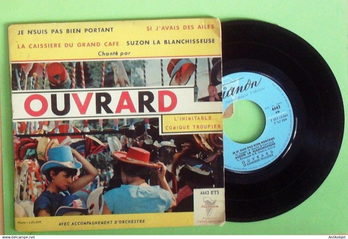 Ouvrard 45T EP Je n'suis pas bien portant (languette) 1964