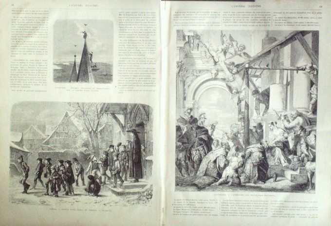 L'Univers illustré 1871 # 835 Rosny (93) Allemaghne Hohenzollern-Héchingen L'adoration des mages