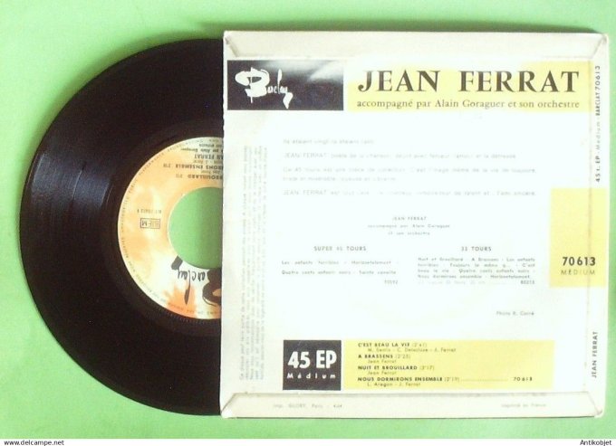 Ferrat Jean 45T EP C'est beau la vie 1964