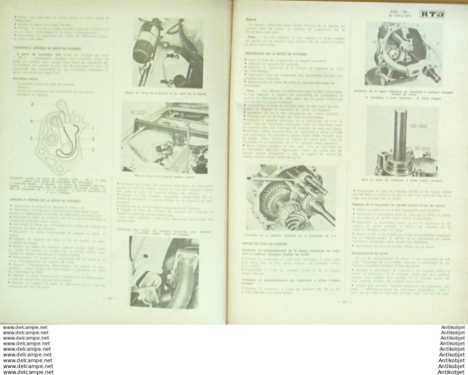 Revue Technique Automobile Audi 100 Renault 5 Alpine R1223  #375