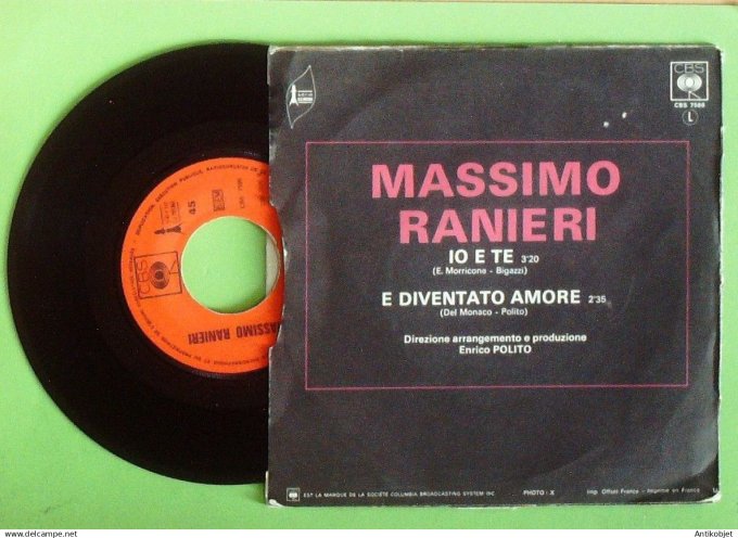 Ranieri Massimo 45T SP Io é té 1971