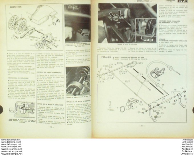 Revue Technique Automobile Volkswagen K70 Ford Taunus 1972/1974  #333