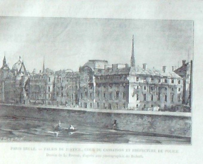 L'Univers illustré 1871 # 852 Vincennes (94) Duc de Chartres Paris assiègé émeutes