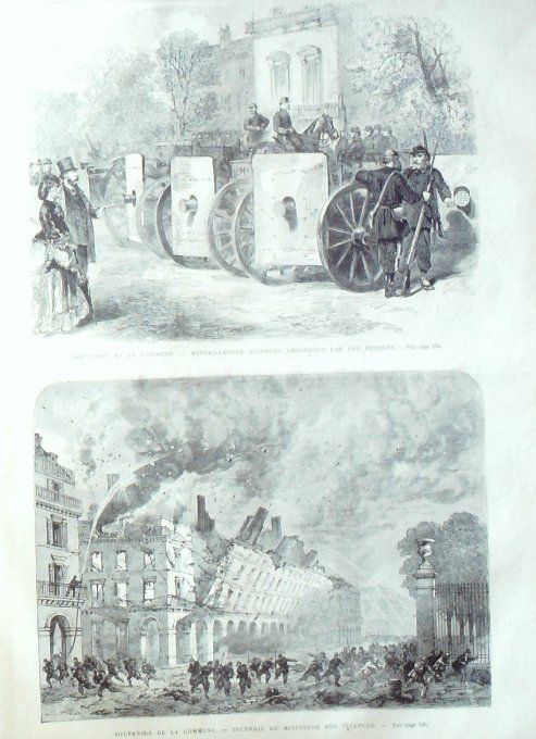 L'Univers illustré 1871 # 852 Vincennes (94) Duc de Chartres Paris assiègé émeutes