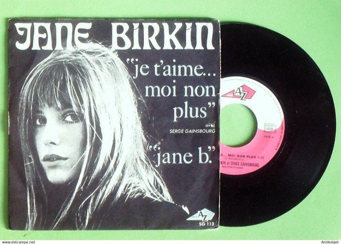 Birkin Jane 45T SP Je t'aime moi non plus (languette) 1969