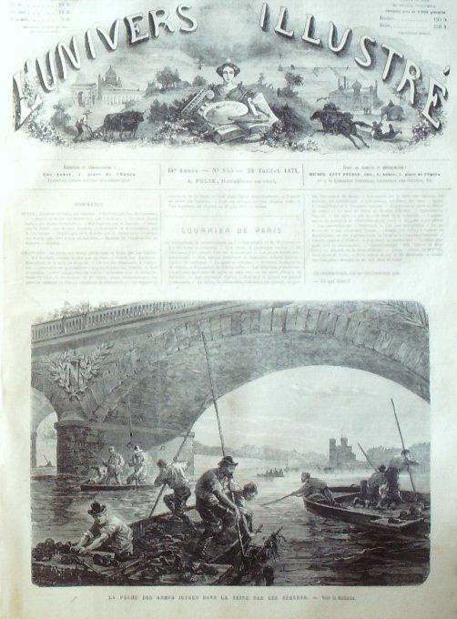 L'Univers illustré 1871 # 853 Versailles (78) Paris assiègé émeutes