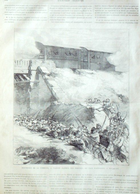 L'Univers illustré 1871 # 853 Versailles (78) Paris assiègé émeutes