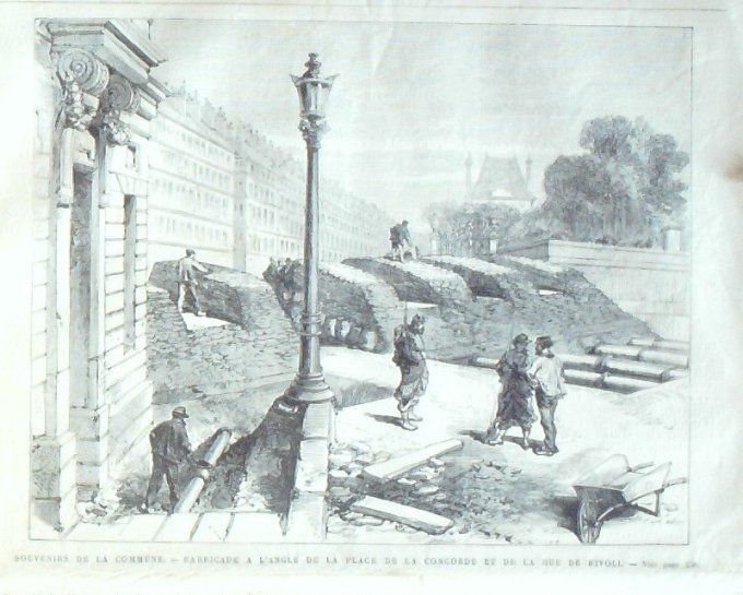 L'Univers illustré 1871 # 856 Versailles (78) Montmartre attentat Asnières (92)