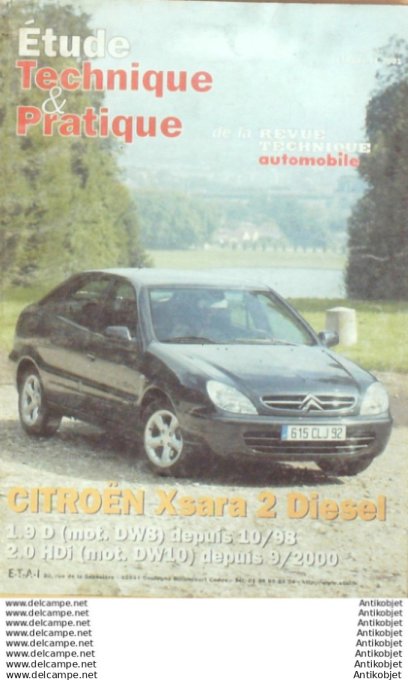 R.T Automobile Citroën Xsara 2 D 10/9810/98  Hdi 09/2000 étude # 644