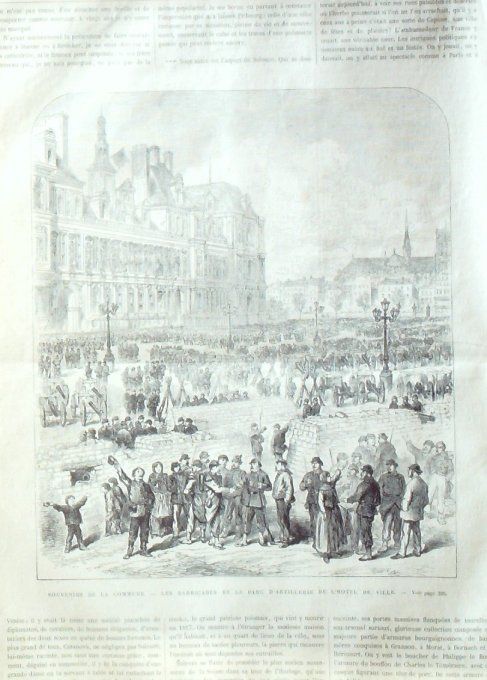 L'Univers illustré 1871 # 860 Versailles (78) Chantilly (60) Buttes-Chaumont Paris assiégé