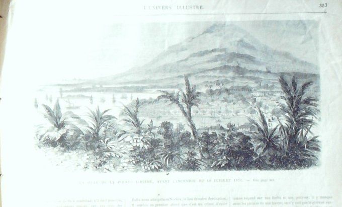 L'Univers illustré 1871 # 861 Wissembourg (67) Guadeloupe Pointe-à -Pitre Egypte Caire