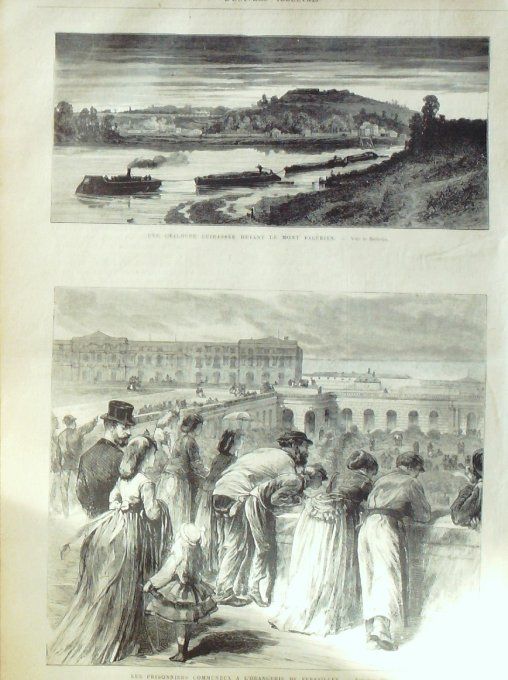 L'Univers illustré 1871 # 863 Le Havre (76)  Mont-Valérien (92) Versailles (78) Italie Mont-Cenis