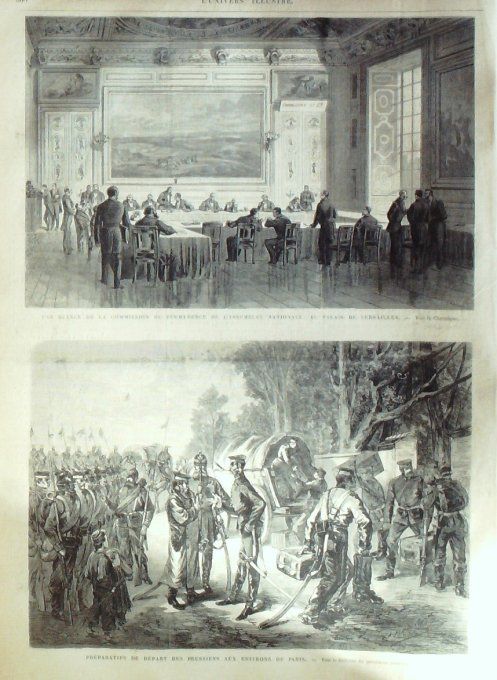 L'Univers illustré 1871 # 863 Le Havre (76)  Mont-Valérien (92) Versailles (78) Italie Mont-Cenis