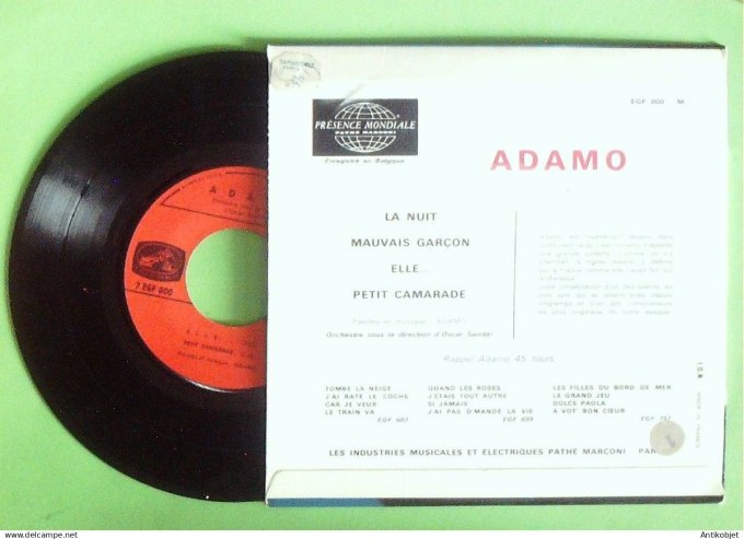 Adamo Salvatore 45T EP La nuit 1965