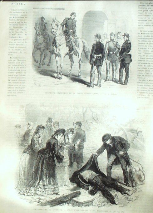 L'Univers illustré 1871 # 866 Chateaudun (28) Angleterre Londres Chantilly (60)