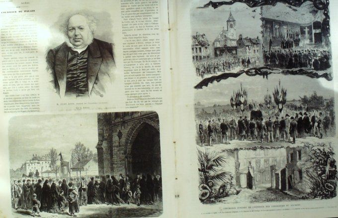 L'Univers illustré 1871 # 868 Etats-Unis Chicago Dijon (21) Le Bourget (93) Chili détroit Magellan