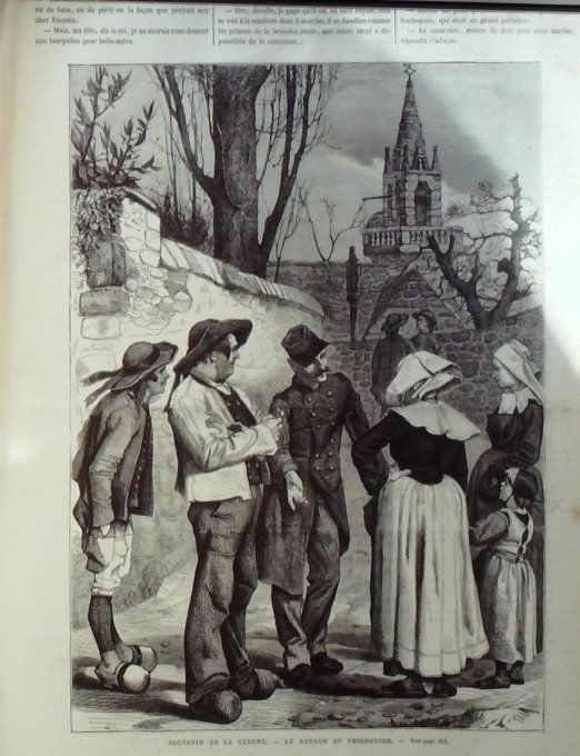 L'Univers illustré 1871 # 868 Etats-Unis Chicago Dijon (21) Le Bourget (93) Chili détroit Magellan