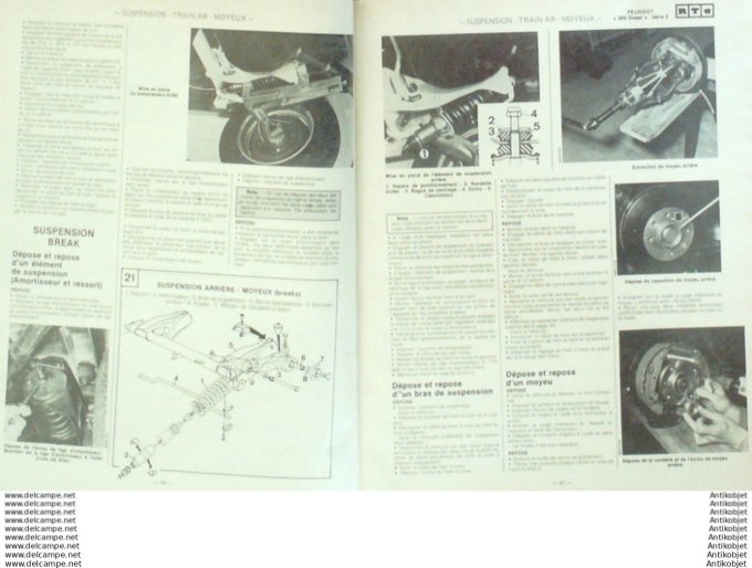 R.T Automobile Peugeot 305 Ford Taunus opel Ascona   # 436