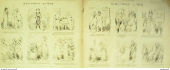 La Caricature 1881 n°102 Genèse du Commeux Loys succès du jour Draner Trock