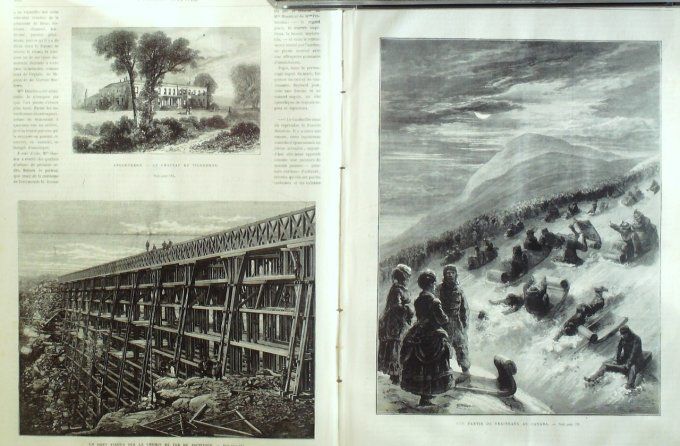 L'Univers illustré 1871 # 872 Chine Calligraphe Canada Angleterre Tichborne Chiselhurst Brest (29) T