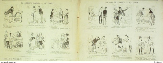 La Caricature 1885 n°287 Le Narghilé Chass' d'Af Bécasson Draner Gino Loys