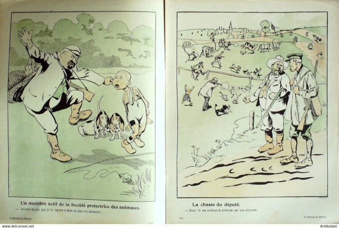 L'Assiette au beurre 1902 n° 86 Les Chasseurs De La Nezière