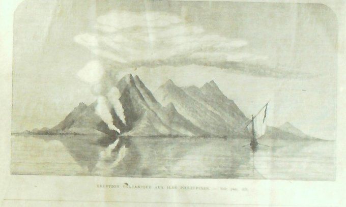 L'Univers illustré 1871 # 875 Maroc îles Philippines éruption volcanique Londres