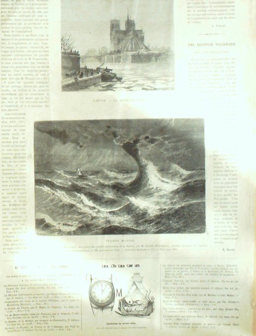 L'Univers illustré 1871 # 875 Maroc îles Philippines éruption volcanique Londres