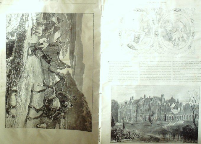 L'Univers illustré 1872 # 878 Italie mont Cenis Suse Rome Angleterre Sandringham  