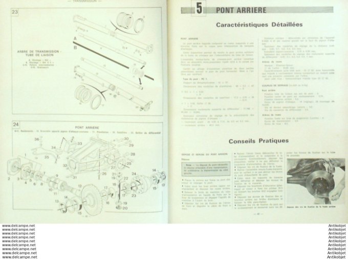 Revue Technique Automobile Volkswagen Passat Peugeot 604 504 V6  #361