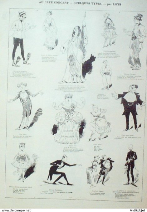 La Caricature 1882 n°137 Voyage d'un reporter dans l'Amérique du Sud Clérice Loys Tinant