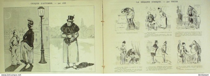 La Caricature 1885 n°305 Epidémie de colonisation Robida Sorel Trock Lockroy par Luque Job