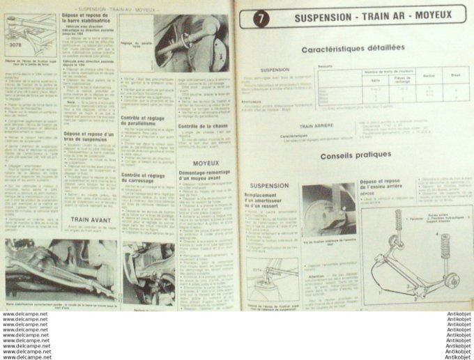 Revue Technique Automobile Volkswagen Passat Santana Citroën CX2400  #457