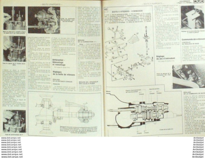 Revue Technique Automobile Volkswagen Passat Santana Citroën CX2400  #457